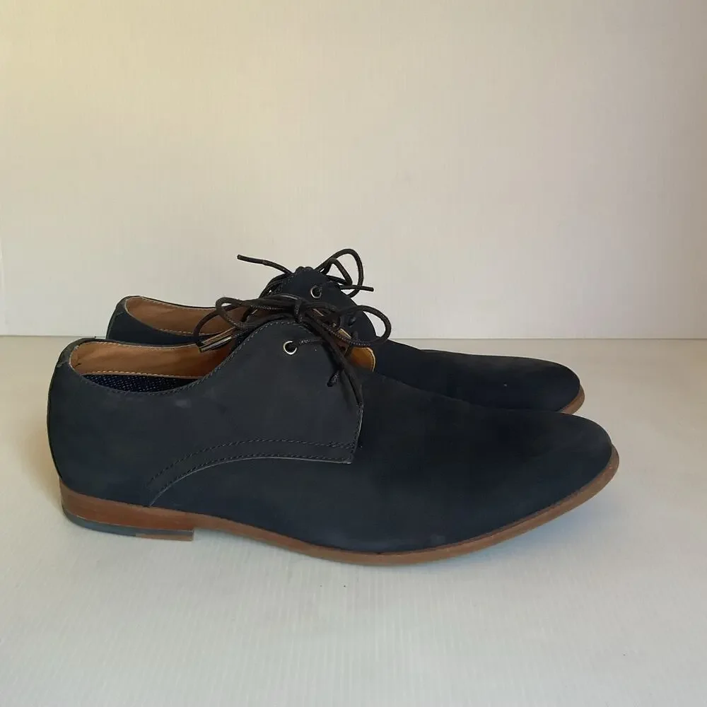 ALDO Viralian-2 Men’s Navy blue Lace Up Dress Shoes 9.5 Minimalist Oxford Style